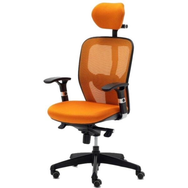 euromof-boston-silla-de-oficina-ergonómica-con-cabecero-naranja-boston-cgna