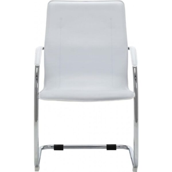 vdaxl-silla-de-oficina-voladiza-de-cuero-sintético-blanco-289359