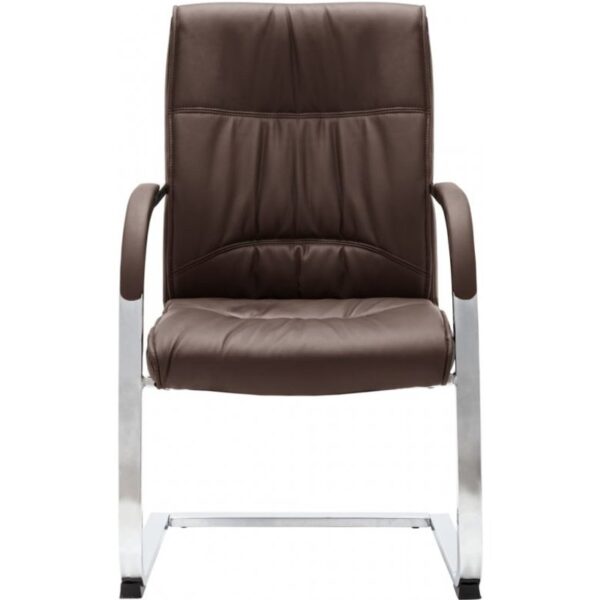 vidaxl-silla-de-oficina-voladiza-de-cuero-sintético-marrón-289343