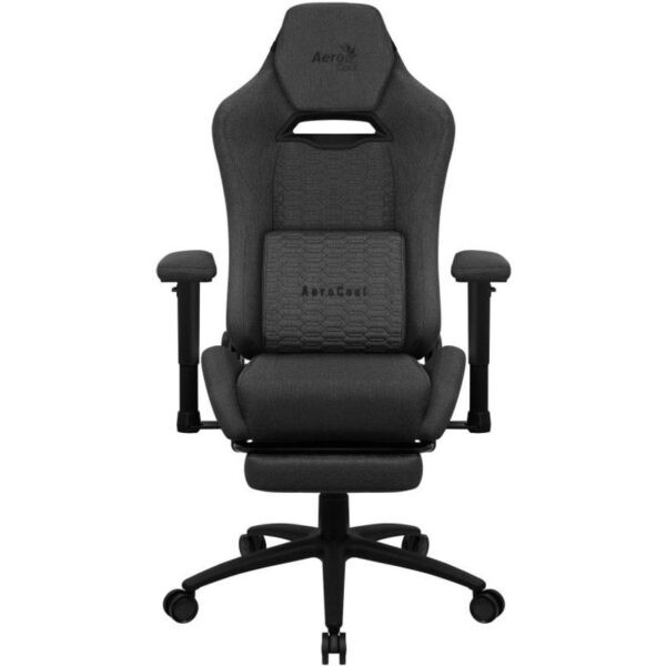 aerocool-royal-aeroweave-silla-gaming-con-reposapiés-negra-royalashbk