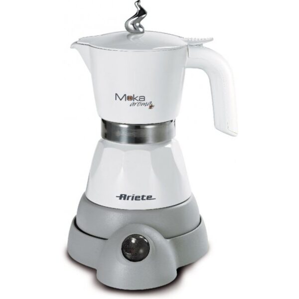 ariete-moka-aroma-cafetera-eléctrica-4-tazas-400w-gris/blanco-659538