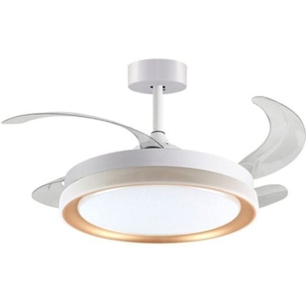 bel-air-kigali-mini-ventilador-de-techo-con-luz-y-mando-48w-91cm-4-aspas-retráctiles-blanco/oro-f-3002-gl