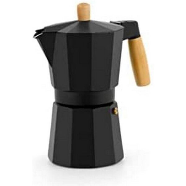 bigbuy-home-cafetera-italiana-6-tazas-negra/madera-81428