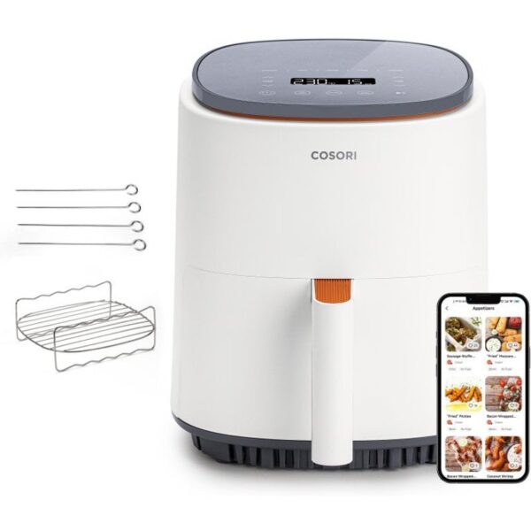 cosori-lite-chef-edition-freidora-de-aire-con-wifi-3.8l-blanca-kosp0017eun