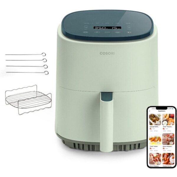 cosori-lite-chef-edition-freidora-de-aire-con-wifi-3.8l-verde-kosp0016eun