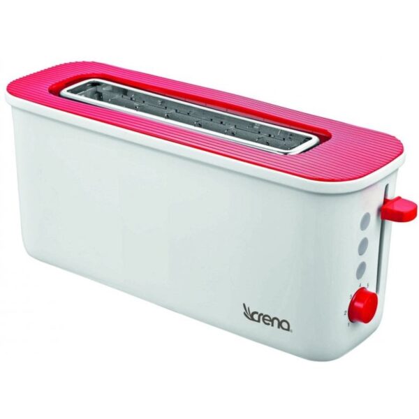 crena-8102-tostador-extralargo-1000w-blanco/rojo-cren005