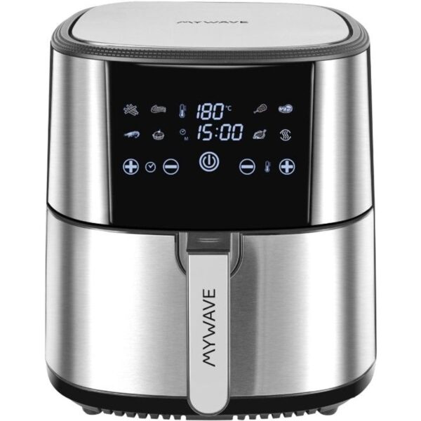 mywave-mwfre-1800-freidora-de-aire-8l-con-8-programas-y-panel-táctil-acero-inoxidable-mwfre-1800