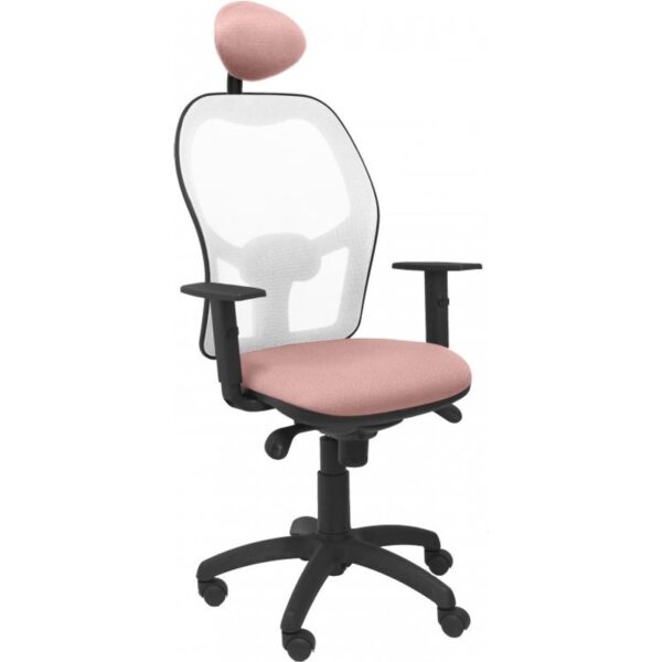 piqueras-y-crespo-jorquera-silla-malla-blanca-asiento-bali-con-cabecero-fijo-rosa-pálido-15sbbali710c