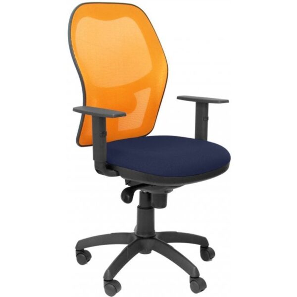 piqueras-y-crespo-jorquera-silla-malla-naranja-asiento-bali-azul-marino-15snabali200