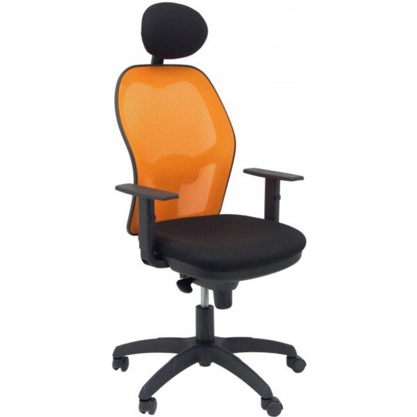 piqueras-y-crespo-jorquera-silla-malla-naranja-asiento-bali-negro-con-cabecero-fijo-15snabali840c