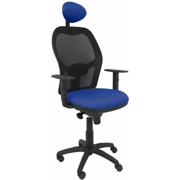 piqueras-y-crespo-jorquera-silla-malla-negra-asiento-bali-azul-con-cabecero-fijo-15snbali229c