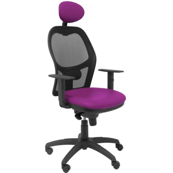 piqueras-y-crespo-jorquera-silla-malla-negra-asiento-similpiel-morado-con-cabecero-fijo-15snspmoc