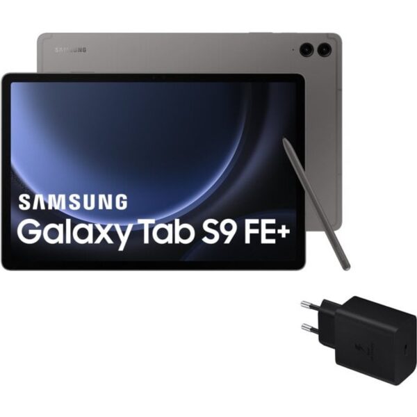 samsung-galaxy-tab-s9-fe+-5g-12.4"-8/128gb-gris-+-cargador-25w-sm-x616bzaaeubh