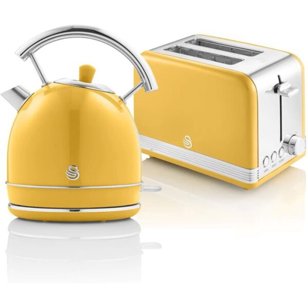 swan-retro-stp7050yelneu-set-desayuno-hervidor-de-agua-+-tostadora-amarillo-stp7050yelneu