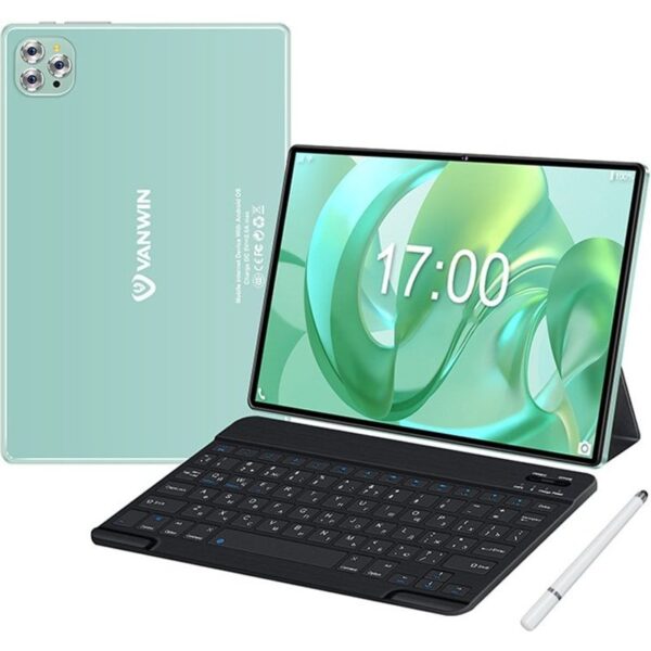 vanwin-v62-10.1"-4/64gb-verde-+-stylus-+-funda-de-piel-+-teclado-bluetooth-v62-green