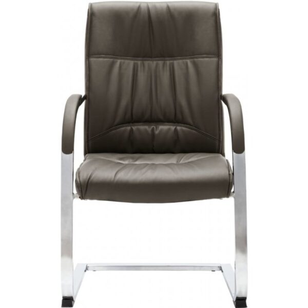 vidaxl-silla-de-oficina-voladiza-de-cuero-sintético-gris-289342