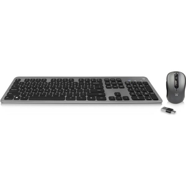 ewent-ew3272-combo-teclado-inalámbrico-+-ratón-gris/negro-ew3272