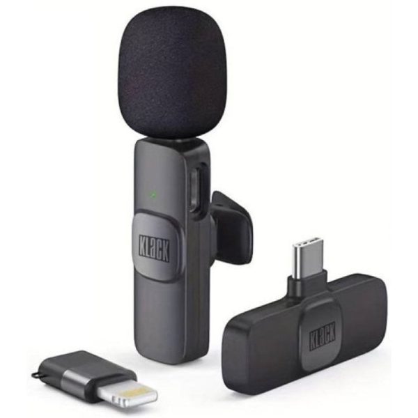 klack-k8-micrófono-inalámbrico-con-reducción-de-ruido-compatible-con-iphone-y-usb-c-20m-mic-k8