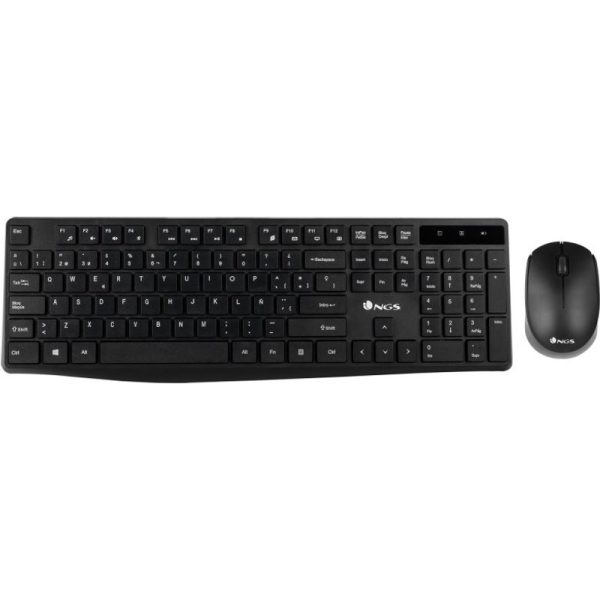 ngs-allure-kit-teclado-multimedia-qwerty-español-+-ratón-inalámbricos-plug-&-play-negro-allurekit