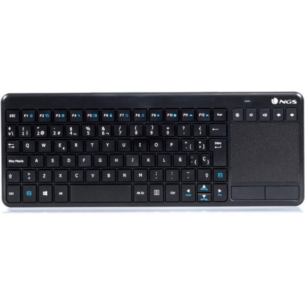 ngs-tv-warrior-teclado-inalámbrico-con-teclas-multimedia-/-smarttv-y-touchpad-qwerty-español-tvwarrior