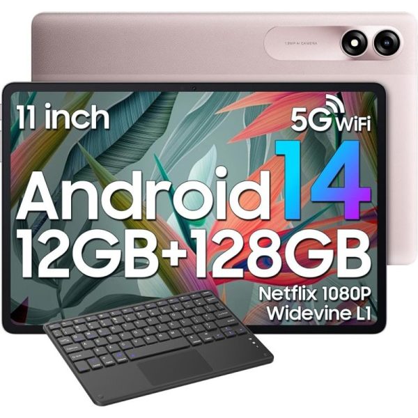 blackview-tab-90-11"-ips-hd-4/128gb-wifi-rosa-+-teclado-bluetooth-tab90wifi-pink+k1