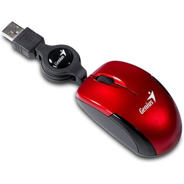 genius-micro-traveler-v2-mini-ratón-usb-1000-dpi-rojo-31010125103