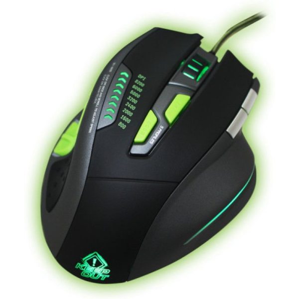 keep-out-x9pro-ratón-gaming-8200-dpi-negro/verde-kep-x9pr0