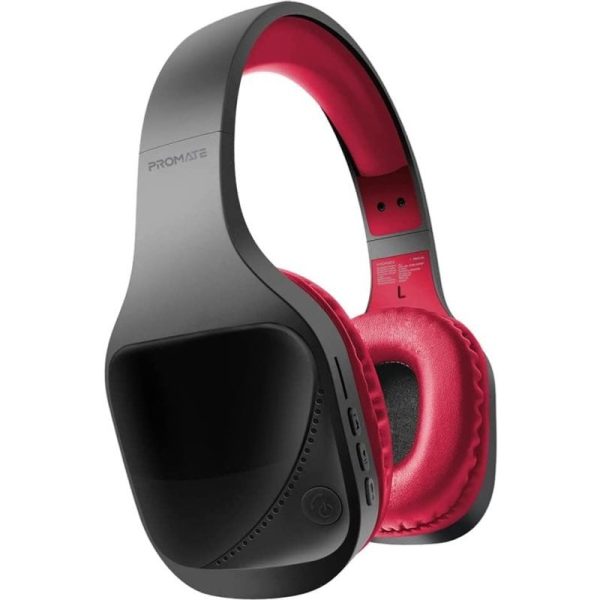 promate-nova-auriculares-bluetooth-negro/rojo-nova.maroon