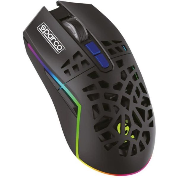 sparco-clutch-ratón-gaming-inalámbrico-rgb-4800dpi-spwmouse