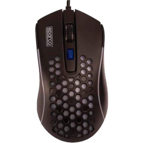 sparco-wired-ratón-gaming-3600dpi-negro-spmouse