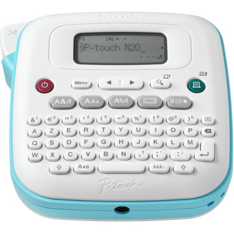 Impresora Etiquetadora Portátil Brother PT-N20 Corte Manual LCD Azul/Blanco PT-N20