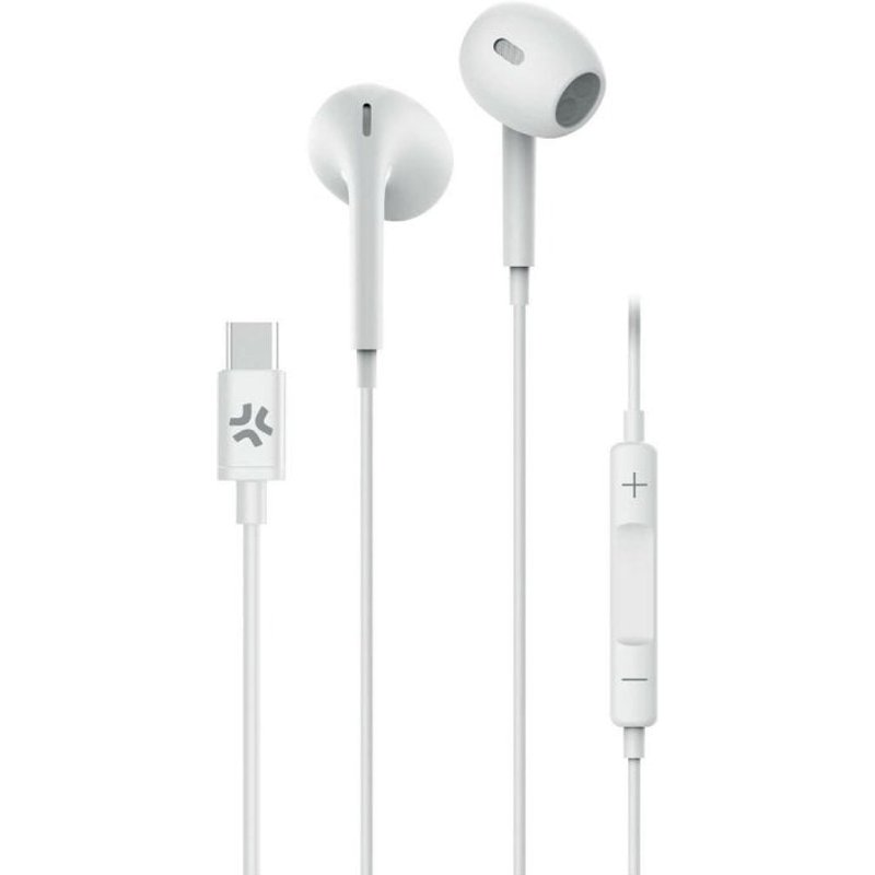 Auriculares Celly UP1300TYPECWH con cable USB Tipo C In-ear para Llamadas y Música Blancos UP1300TYPECWH