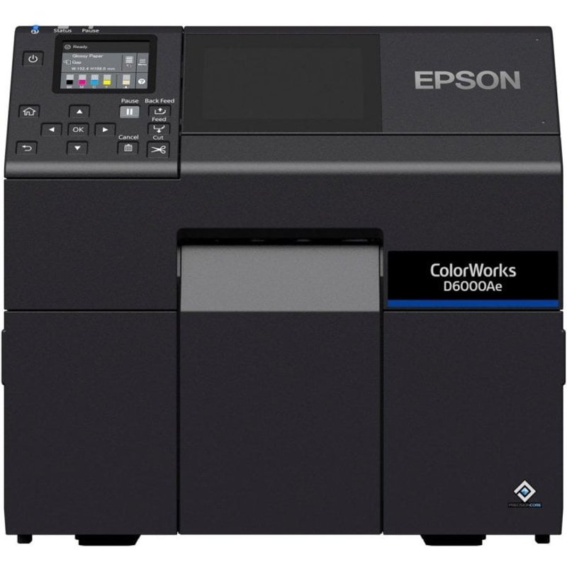 Impresora de Transferencia Térmica Alámbrica Epson ColorWorks D6000Ae con Pantalla a Color C31CL90102